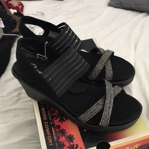 Skechers memory foam sandals.